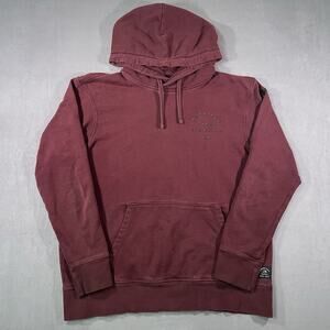 American Eagle Sweater Mens Large Burgundy Hoodie Hooded Pullover Casual